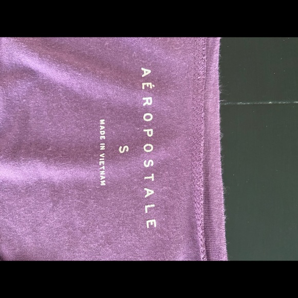 Aeropostale Soft Purple Top with Collar Cut Outs - Picture 2 of 4